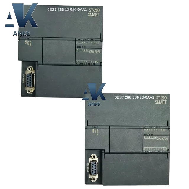 Original New 6ES7 288-1SR20-0AA1 S7-200 SMART 12DI 8DO Relay Output PLC CPU SR20 Controller for Industrial Automation