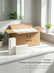 Papel higiénico de pulpa de bambú de 3 capas, toallas de papel absorbentes para manos secas, papel tisú con relieve personalizado OEM - Product Image 5