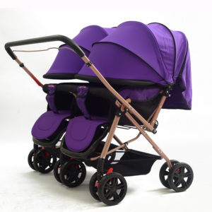 Poussette Bébé Pliable Multifonction Luxe Voyage 3 en <span class=keywords><strong>1</strong></span> avec Nacelle et Siège <span class=keywords><strong>Auto</strong></span>, Ensemble Chariot Pliant pour Bébé - Product Image 4