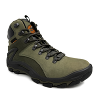 Chaussures de sécurité unisexes MaxiTough, randonnée, industrielles, en acier, imperméables, en cuir nubuck, OEM/ODM, lacets, protection des pieds pour les travailleurs d'usine
