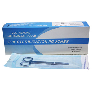 Paquete de 200 Bolsas de Papel Desechables para Esterilización, Autosellables, para Herramientas de Uñas, Perforaciones, Tatuajes, Uso en Salones de Belleza, Suministros para Artistas del Tatuaje - Product Image 1