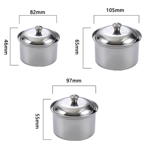 Utensili da cucina spezie in acciaio inossidabile sale zucchero olio pepe peperoncino condimento vaso contenitore con cucchiaio strumenti per erbe e spezie per tutte le stagioni - Product Image 4