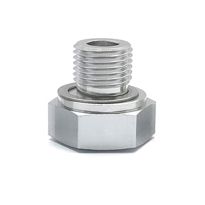 อะแดปเตอร์เกจวัดแรงดันน้ำมันอะลูมิเนียม M16x1.5 ถึง 1/8 Npt สำหรับซ่อมเครื่องยนต์ - Product Image 1