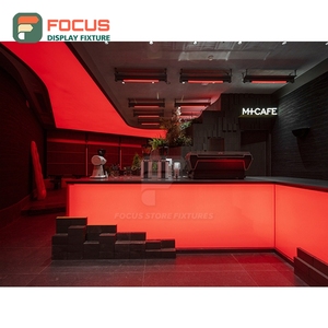 ชั้นวางสินค้ากาแฟแบบกะทัดรัด แผงไม้ระแนงสำหรับโชว์ขนมบิสกิต ชั้นวางโชว์สินค้าจากร้านค้าขายกาแฟ - Product Image 4