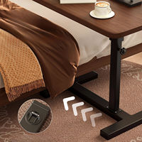 Table de service TV ultra-plate, plateau repas TV inclinable et réglable en hauteur, table pliante avec support pour livre 600*400mm