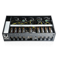 Vente chaude 9GPU boîtier de plate-forme X79 carte mère boîtier de serveur GPU RTX 3060m cartes graphiques ordinateur Pc carte mère boîtier classique