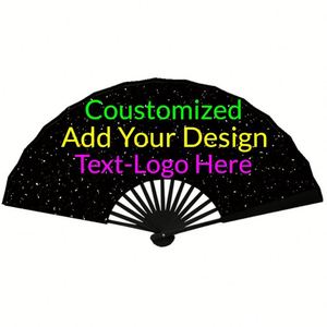 Custom Factory Custom Design Plastic Folding Hand Fans Hot Summer Outdoor Plastic Hand Held Fan for Wedding and Promotion - Product Image 1