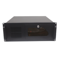 Caja de computadora industrial tipo rack 4u Servidor CNC Bit de disco duro múltiple horizontal con puerta y cerradura