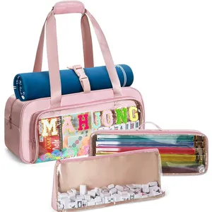 Borsa di Lusso Moderna Trasparente in PVC per Mahjong, Portatile, per Intrattenimento all'Aperto, Giochi di <span class=keywords><strong>Carte</strong></span> e Scacchi - Product Image 6