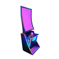 Machines de jeu vidéo à écran plat incurvé de 32 43 pouces avec écran tactile vertical et éclairage LED