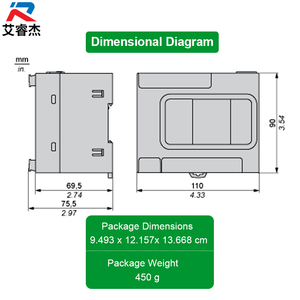 Module PLC Schneider Modicon M100 100% neuf d'origine TM100C16RN 9 entrées 7 sorties relais 100-240VAC Contrôleur programmable - Product Image 2