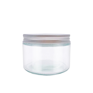 Rõ Ràng Thẳng Mặt Lọ Thủy Tinh <span class=keywords><strong>2</strong></span> Oz/200Ml/500Ml/1000Ml Vòng Lưu Trữ Chai Với Nắp Cho Thực Phẩm Đóng Hộp - Product Image 3