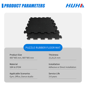 Dalles de <span class=keywords><strong>sol</strong></span> en caoutchouc emboîtables HUHA 985x985mm, amortissantes, type <span class=keywords><strong>puzzle</strong></span> Alura, épaisseur 15/20/25mm - Product Image 4