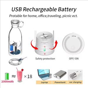 Customized Color Logo Presser Small Personal Usb Mini <b>Machine</b> Portable Fruits Glass Blender Electric Juicer - Product Image 3