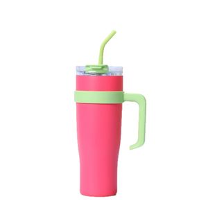 Vaso Térmico de Viaje para Auto, con Asa, 40oz, Tapa, Pajita, Antideslizante, OEM, ODM, Logotipo Personalizado - Product Image 3