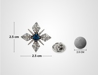 Offre Spéciale à la mode hommes broche Corsage Vintage croix col broche chemise boucle col Clip costume Badge broche