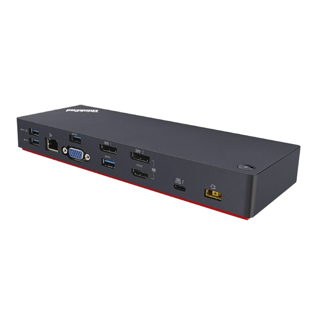For Lenovo ThinkPad 40AC Thunderbolt 3/4 Docking Station With Dual DP High-Definition Ports