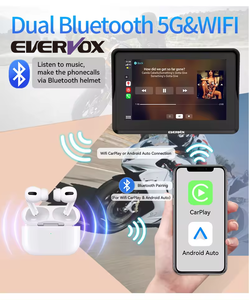 5 inch xách tay <span class=keywords><strong>GPS</strong></span> <span class=keywords><strong>navigation</strong></span> không thấm nước Xe điện cụ cụm LCD hiển thị tương thích với Carplay Android Auto - Product Image 3