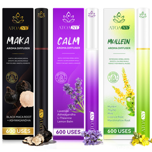 ATOANY Diffusori di Aromi <span class=keywords><strong>con</strong></span> Estratti Botanici Puri, Penna Diffusore di Erbe per 600 Utilizzi <span class=keywords><strong>con</strong></span> 3 Fragranze: Maca, Mullein, Calmante - Product Image 1