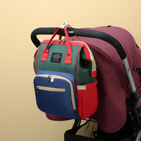 2024 Mode Große Kapazität Wasserdichte Polyester Mumien tasche Rucksack Stil Schulter funktion Handtasche für Schwangere Mütter
