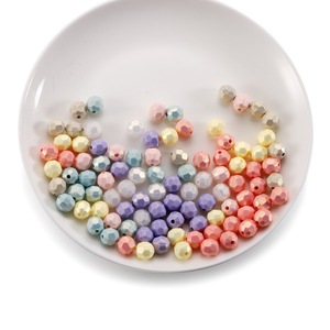 Acrylic Faceted <b>Beads</b> Candy Color Round Shape For Jewelry Making DIY Craft Supplies Loose <b>Beads</b> With Holes 10mm Size - Product Image 3