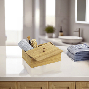 Chất Lượng Cao Hộp Đồ Trang Sức Tre Tổ Chức Bằng Gỗ Nhỏ Tổ Chức Hộp Gỗ Với Nắp Cho Các Mặt Hàng Nhỏ Lưu Trữ - Product Image 6