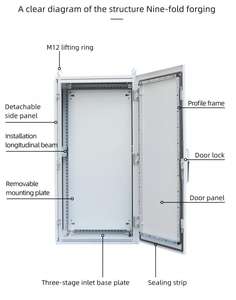 Armoire électrique industrielle autoportante Saipwell KP/KT en acier inoxydable et acier laminé à froid, revêtement poudré IP54, pour utilisation en extérieur - Product Image 4
