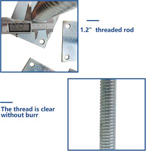 Étais de coffrage réglables galvanisés de type Baker avec pieds de nivellement et grande plaque de base en forme d'<span class=keywords><strong>aile</strong></span> avec écrou <span class=keywords><strong>à</strong></span> oreilles solide - Product Image 5