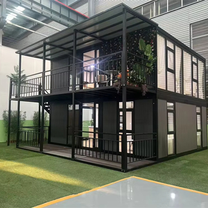 40ft đôi tầng mở rộng container 2 câu chuyện có thể gập lại Ngôi nhà nhỏ <span class=keywords><strong>prefab</strong></span> mô-đun di động dễ dàng lắp ráp biệt thự thép nhà - Product Image 1