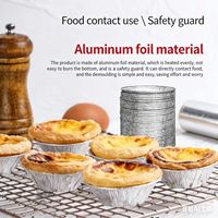 Moules à tartelettes en aluminium avec couvercles en aluminium, mini-moules à gâteaux en plastique PP, compatibles micro-ondes, qualité alimentaire, résistants au four
