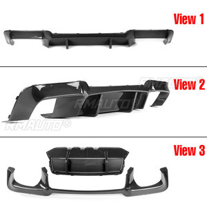 Car Rear Bumper <b>Diffuser</b> Lip Splitter W/ <b>Led</b> Brake Light for BMW F10 528i 530i M Sport 2010-2016 Rear Bumper Spoiler <b>Diffuser</b> - Product Image 2