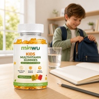 Gummies multivitaminées quotidiennes pour enfants, sans sucre, véganes, sans OGM, sans gluten, pour le soutien immunitaire, la croissance, le développement cérébral, l'énergie et la concentration