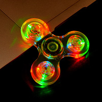 Gyroscope en cristal transparent avec lumière scintillante, jouet lumineux pour les doigts, nouveaux jouets originaux pour enfants