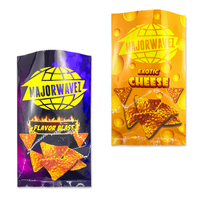 Sac de collation de joint arrière de thermoscellage imprimé personnalisé emballage de chips de banane plantain de noix de coco personnalisé