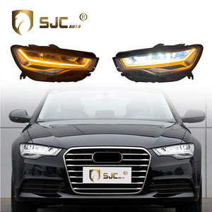 Fari Anteriori SJC Full LED Modificati per <span class=keywords><strong>Audi</strong></span> <span class=keywords><strong>A6</strong></span> C7 12-15, Aggiornamento Fanali, Accessori Auto, Sistema di Illuminazione Plug and Play - Product Image 1