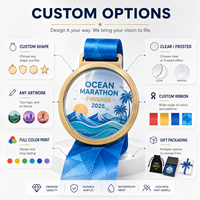 Médailles en acrylique personnalisées pour les cadeaux de récompense, médailles en gros de Chine, trophées et médailles de football