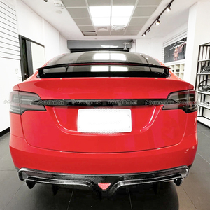Diffusore Posteriore in Fibra di Carbonio di Alta Qualità per <span class=keywords><strong>Tesla</strong></span> <span class=keywords><strong>Model</strong></span> <span class=keywords><strong>X</strong></span>, Finitura Esterna per Paraurti Posteriore - Product Image 6