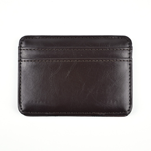 Portafoglio Compatto Classico in Pelle PU con Logo Personalizzato, 4 Scomparti per Carte, Regalo Aziendale per Uomo, Elastico, Vendita all'Ingrosso - Product Image 4
