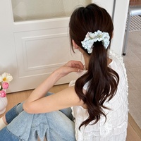 Daou Ikat Rambut Berbentuk Bunga Besar 10Cm dengan Warna Terang, Elastisitas Tinggi, Aksesori Rambut Kecantikan Berkualitas Tinggi untuk Wanita