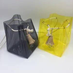 Bolsa de geléia para mulheres com borla, moda crossbody, saco