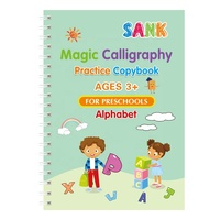 Cahiers d'apprentissage précoce à reliure spirale personnalisée, livre d'alphabet magique pour la pratique des enfants