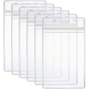 X616 Wholesale <b>Vinyl</b> Transparent Plastic Card <b>Holder</b>, In-Stock Cheap Transparent Soft PVC ID Badge <b>Holder</b> - Product Image 1