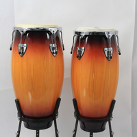 Professional Conga Drum Set With Stands Konka Latin Professional Music Percussion for Wholesale with Wood Material