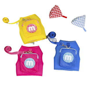 New Pet Cloth Luxurious Dog Vest <b>Harness</b> Leash Set Classic Style Colorful Dog Coat - Product Image 5