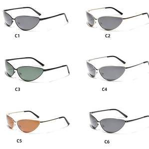 Gafas de Sol Personalizadas con Logotipo, Moda Retro 2025, Unisex, Metálicas, Estilo Y2K, Protección UV400, Polarizadas, Ojo de Gato, para Conducir - Product Image 5