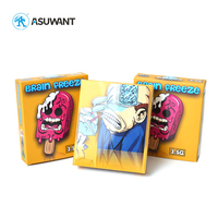 Sachets Mylar personnalisés avec logo, 3,5 g, en forme spéciale, pour bonbons, emballage holographique, pré-fabriqués, 3,5 g