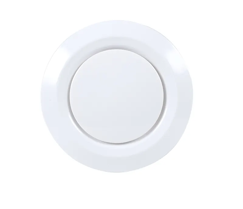 Disque rond en plastique Ventilation murale Diffuseur de sorties d'air Diffuseur de plafond pour évent d'échappement pour système de ventilation