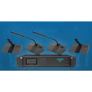 2.4G 무선 탁상용 회의장 방 디지털 방식으로 오디오 회의 체계 지원 255 mic 단위 연결