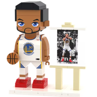 Ensemble de blocs de construction personnalisés avec photo de joueurs de football célèbres, figurines de joueurs de football et de basketball, jouets de construction sur le thème des équipes sportives