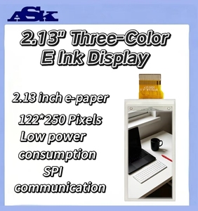 Module d'affichage E Ink 2,13 pouces 250x122 |   EPD bistable à très faible consommation d'énergie SPI pour ESL |   Système d'étiquettes électroniques pour les rayons de magasin - Product Image 2